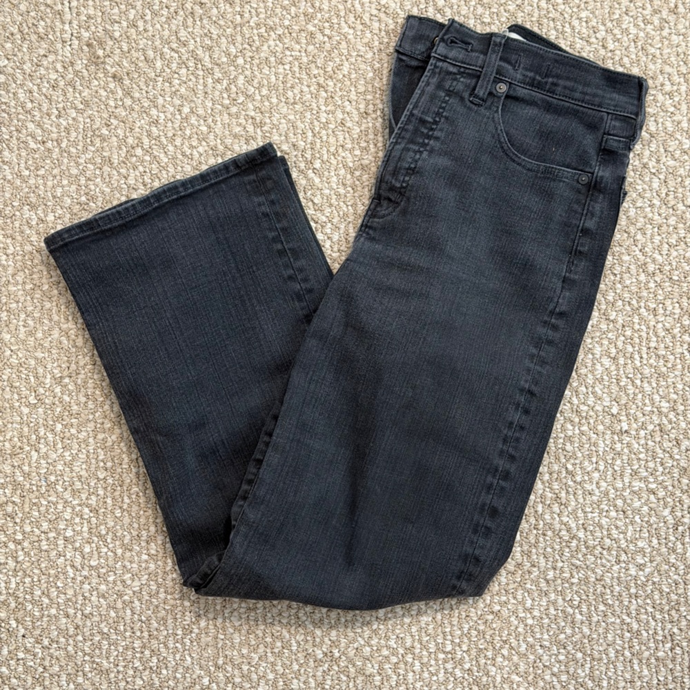 Madewell Black Wideleg Jeans